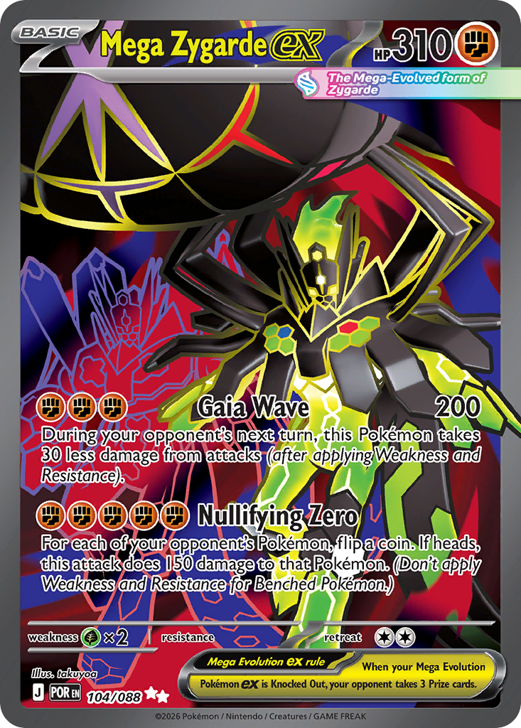 Mega Zygarde ex 104/088