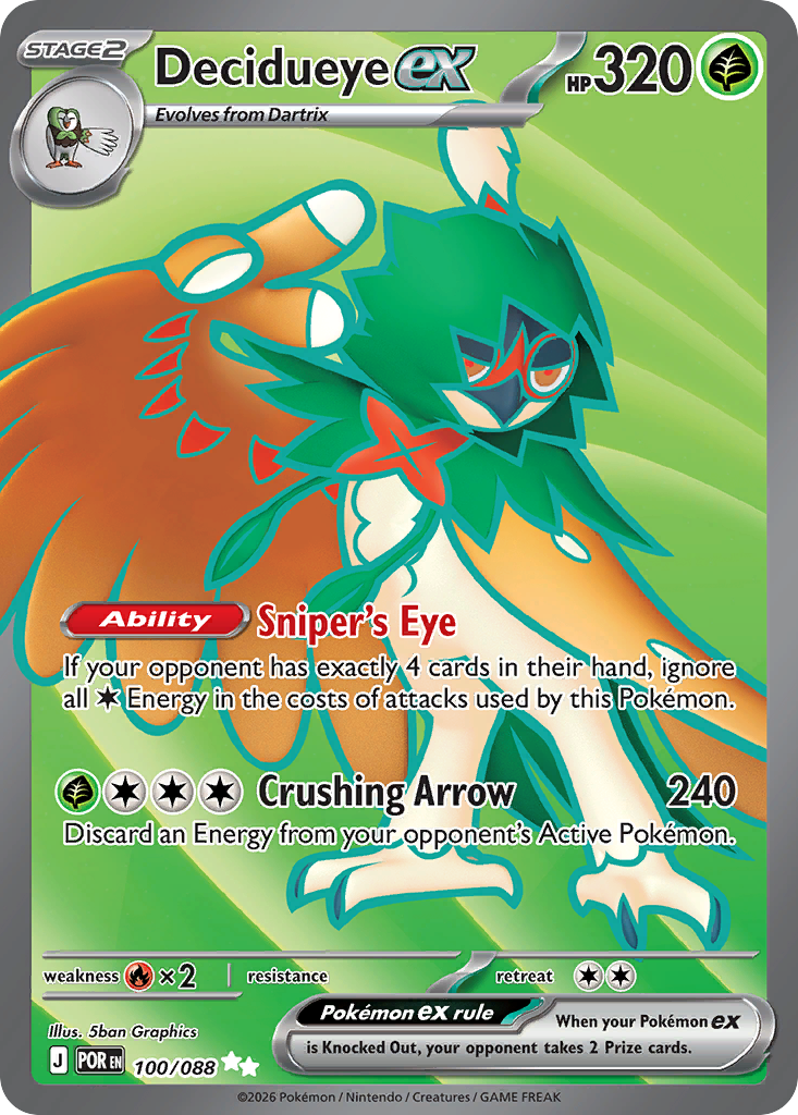 Decidueye ex 100/088