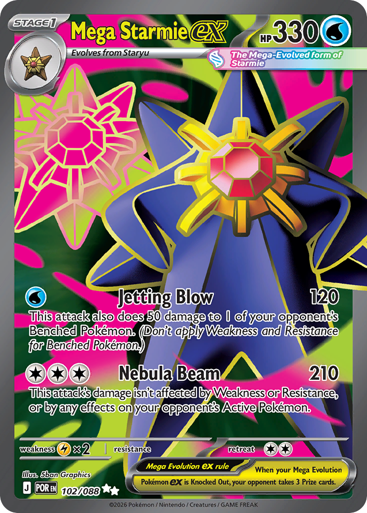 Mega Starmie ex 102/088