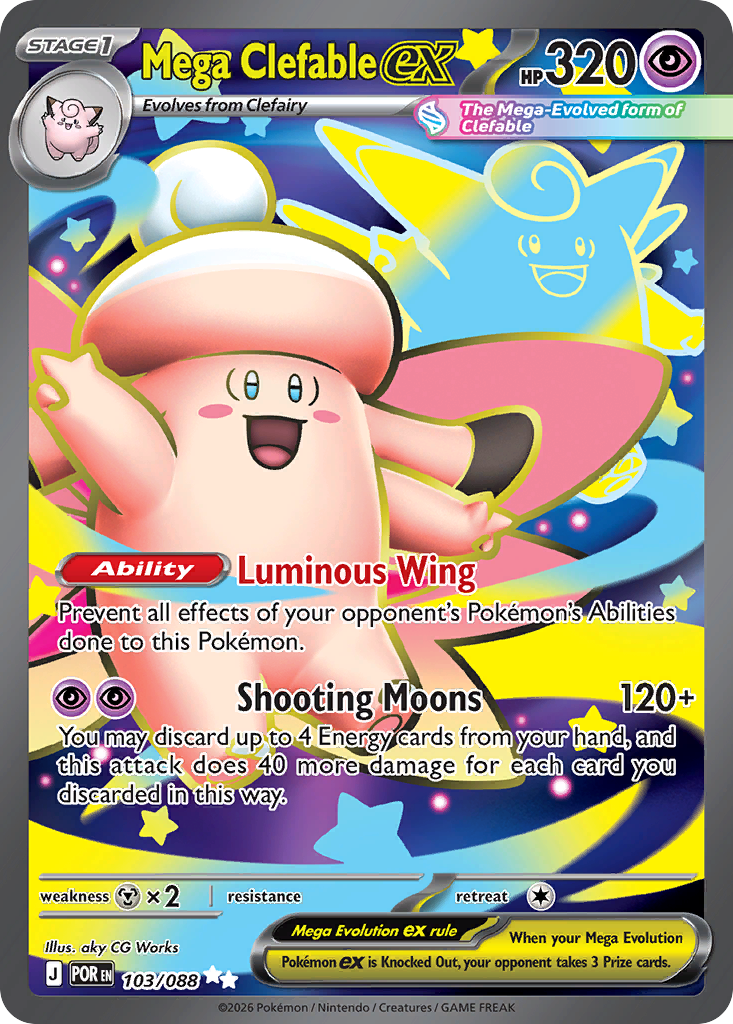 Mega Clefable ex 103/088