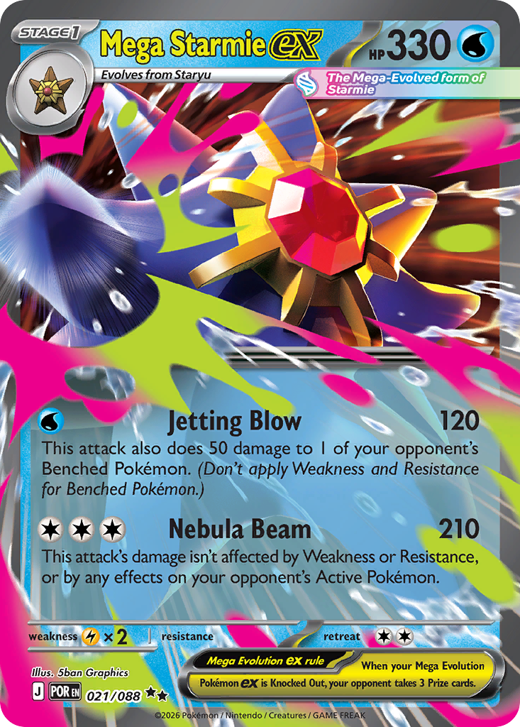 Mega Starmie ex 021/088